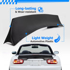 Matte Black Duckbill Rear Trunk Lip Spoiler for Mazda Miata (1990–1997)