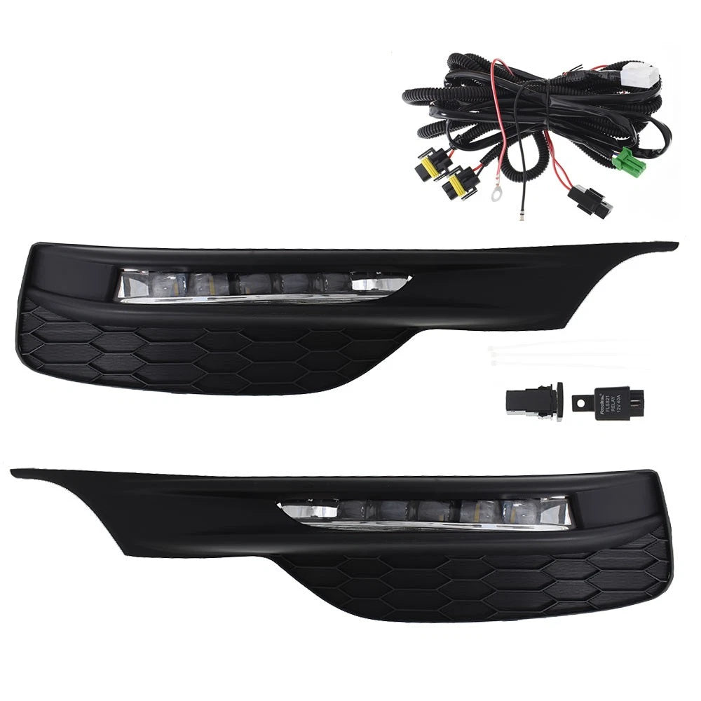 Fog Lights for Honda Accord Sedan 2016–2017 with Black Bezel LED Kit