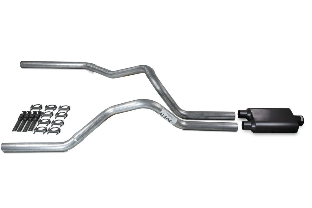 Dual Exhaust Kit for Ford F-150 (1987–1997) 2.5" 2 Chamber Muffler