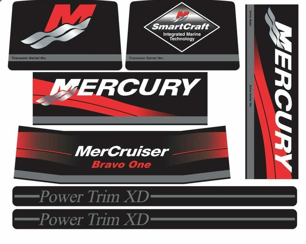 Decal Sticker Kit for MerCruiser Bravo One Drives (37-15167A90)