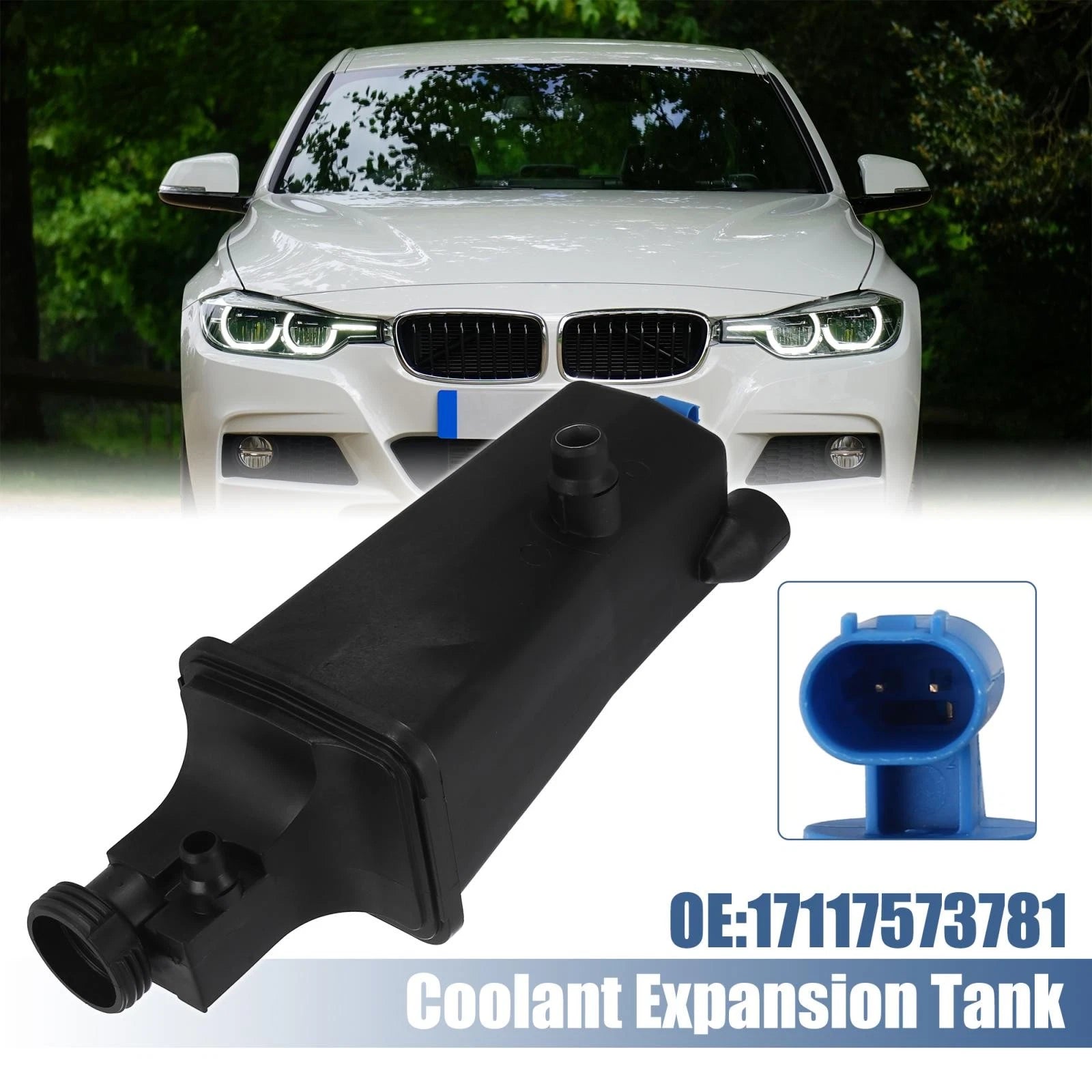 Coolant Radiator Reservoir Tank with Sensor 17117573781 for BMW X3 (2004–2008)