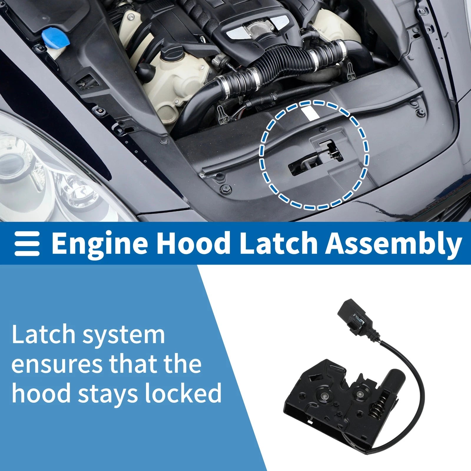 Hood Latch Assembly for Audi A6 (2012–2015) No. 4G0823509C