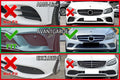 Lower Side Grill Side Front Bumper for Mercedes Benz C-Class W205 (2019–2021)