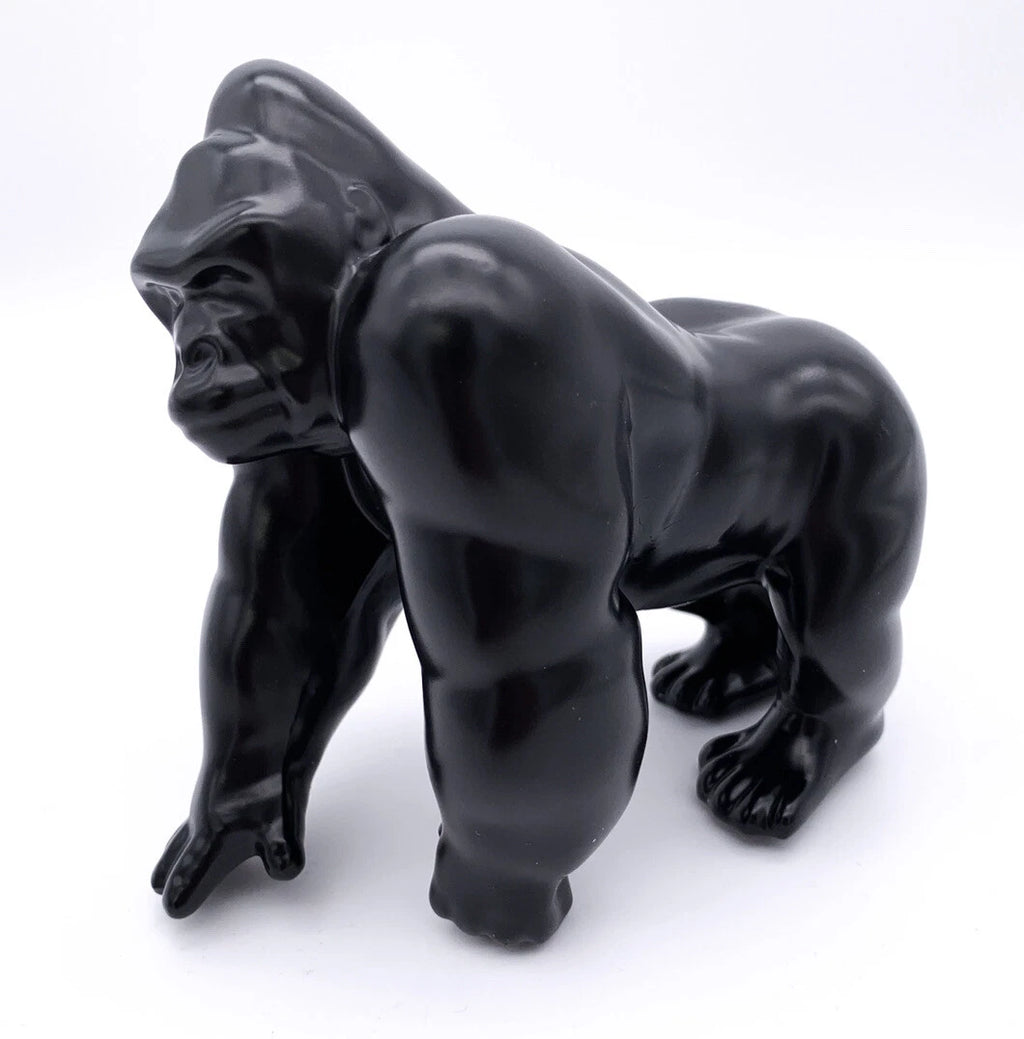 Hood Ornament Replacement Matte Black Cast Gorilla for Universal Cars (All)