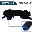 Dashboard Cover Mat for Toyota Yaris Cross (2021–2023) Black Blue Set