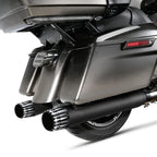 4" Slip-On Straight Mufflers Exhaust for Harley Touring (2017–2025) Matte Black