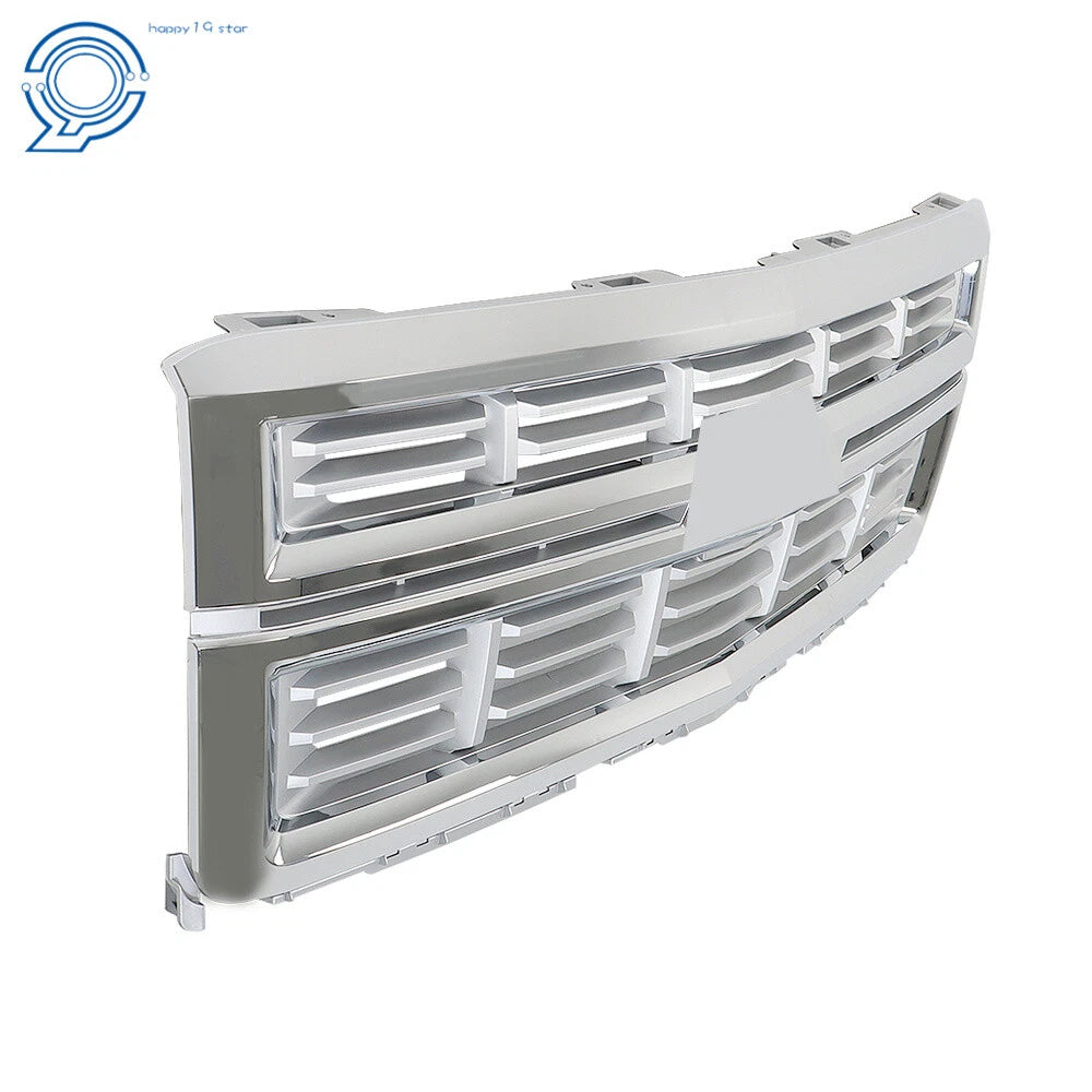 Chrome Front Bumper Upper Grille for Chevrolet Silverado 1500 (2014-2015)