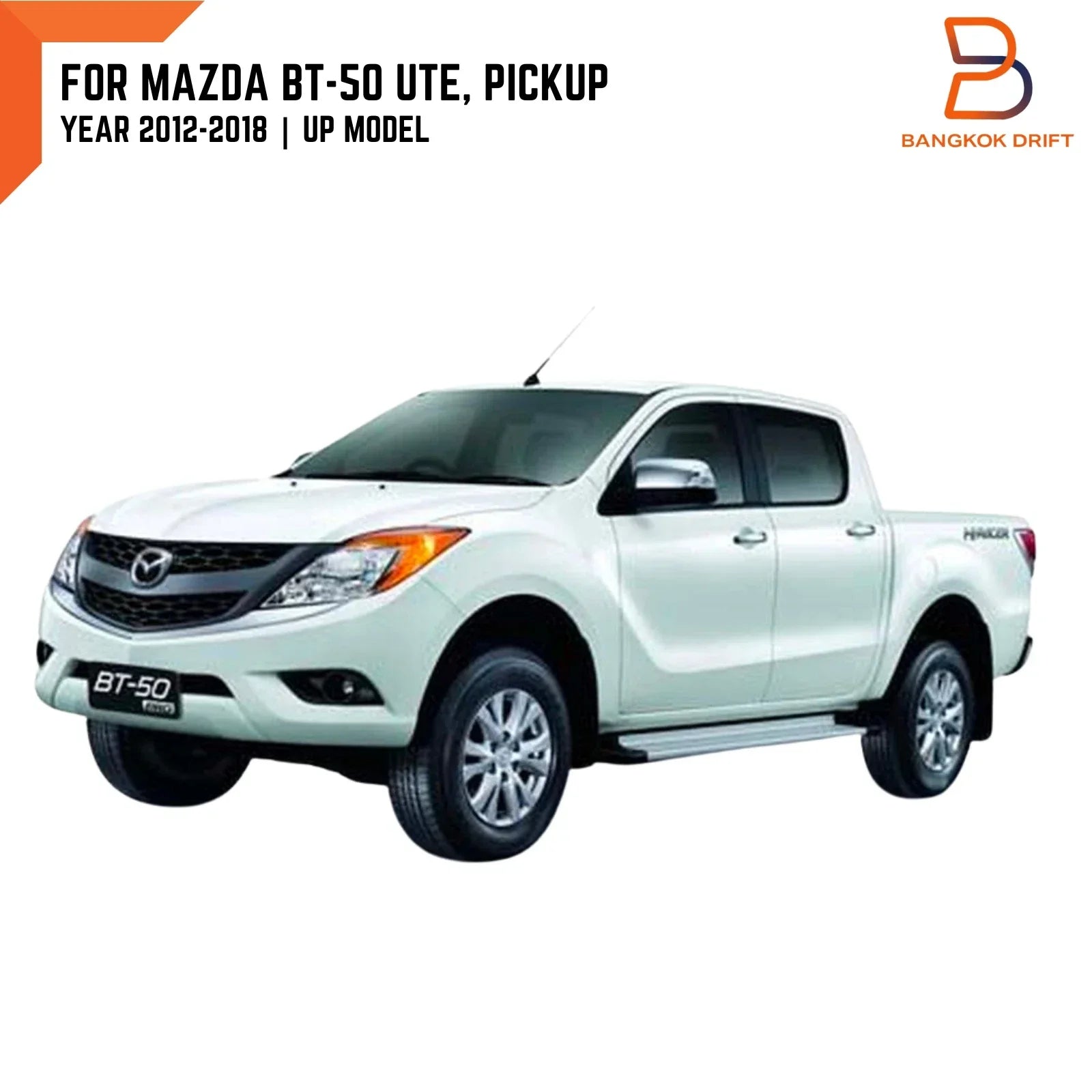 Fog Lamp Spot Light for MAZDA BT-50 Ute (2012-2018) Black Cover