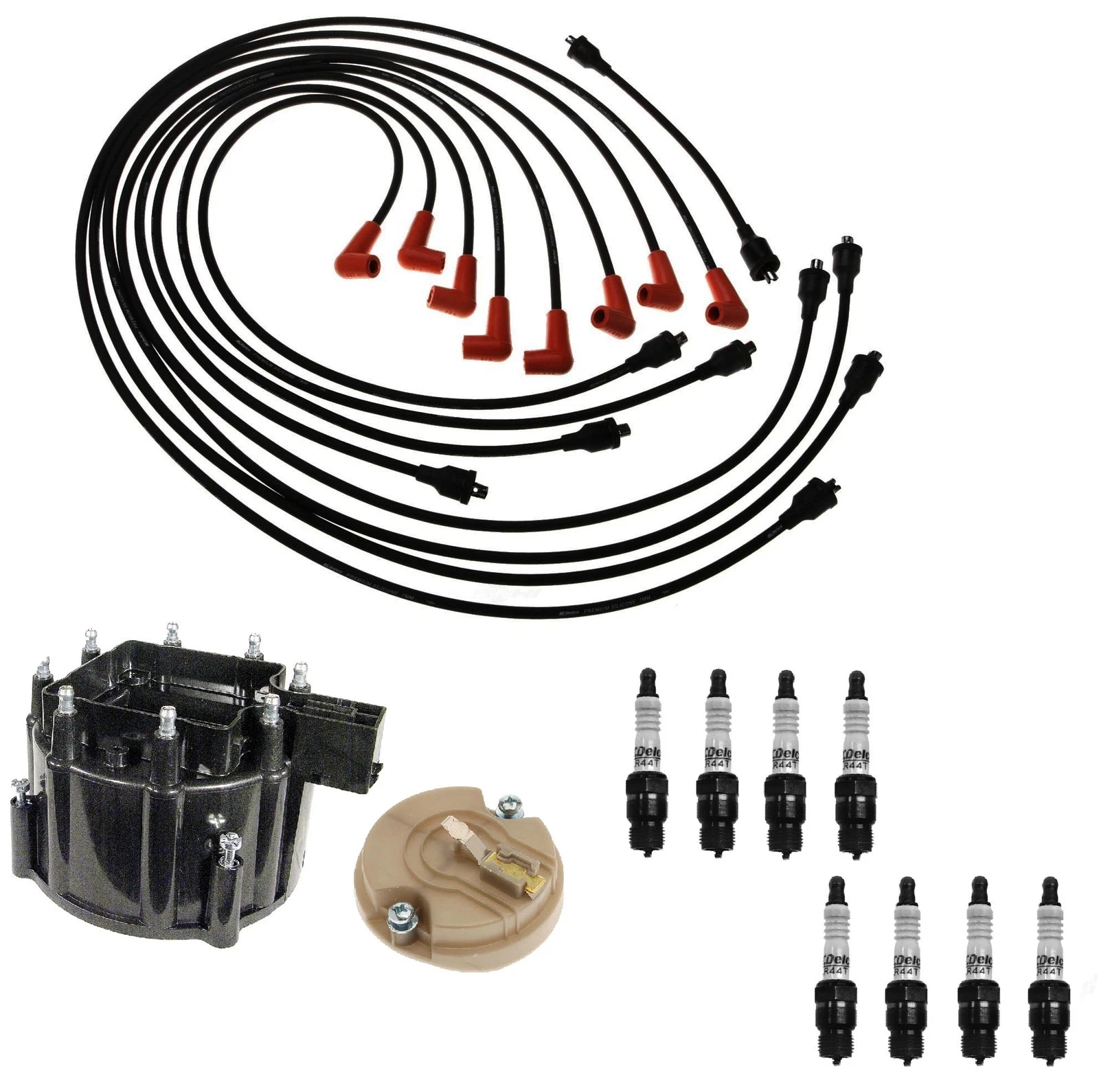ACDelco Ignition Kit for GMC C15 C35 K25 (1975–1986) - Rotor, Cap, Wires, Plugs