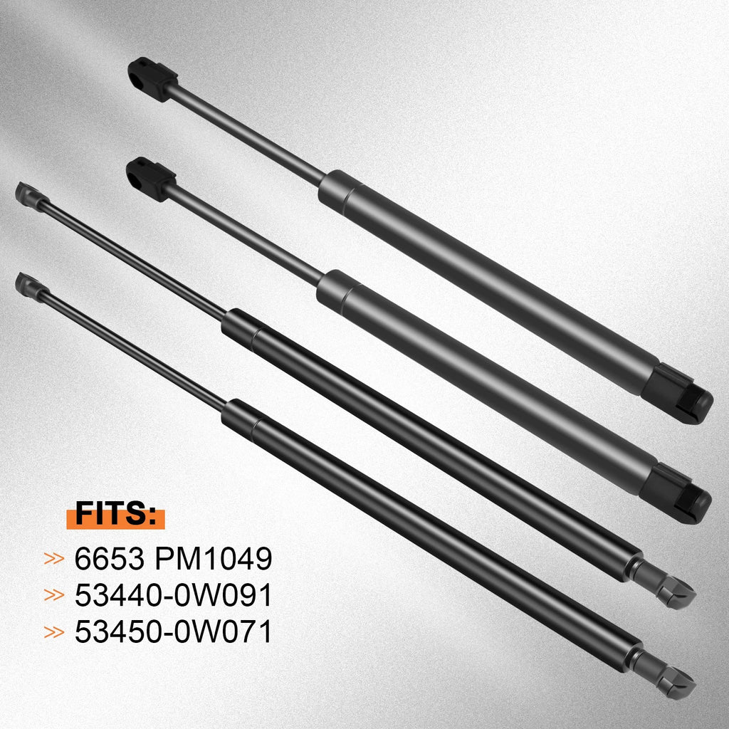 Set of 2 Hood & Trunk Lift Supports for Lexus GS350 (2007–2011)