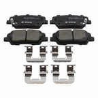 DuraGo Rear Rotors & Bosch QuietCast Ceramic Brake Pads for Santa Fe XL (2017–2019)