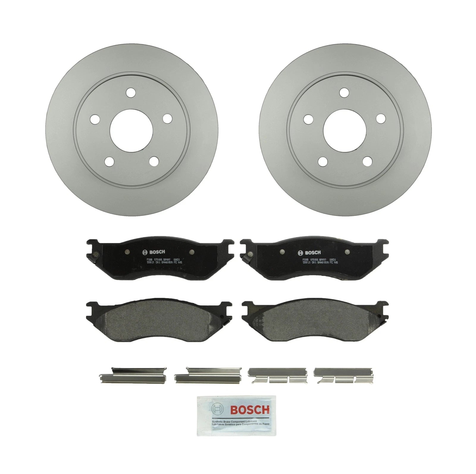 Front Brake Kit for Dodge Ram 1500 (Vented 336mm Disc Rotors, Semi-Met Pads)