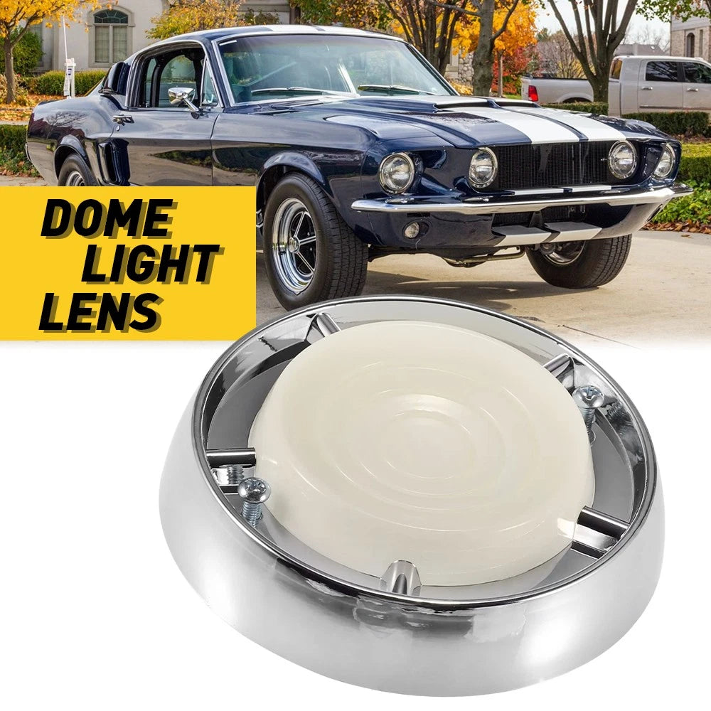 Dome Light Bezel Lens Cover for Ford Mustang (1967–1970) White V