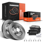 Set of 2 Front Disc Brake Rotors & Ceramic Pads for Chevy Malibu (2004–2012)