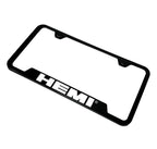 OEM License Plate Frame Notched Black for Dodge Hemi (2006–2024)