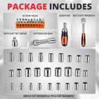 41-Piece Screwdriver Bit Set with Organizer Box for Universal Use (All Years)