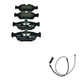 Hella Front Low-Met Disc Brake Pad w/Sensor Kit for BMW E30 E36 Z3 (1982–2002)