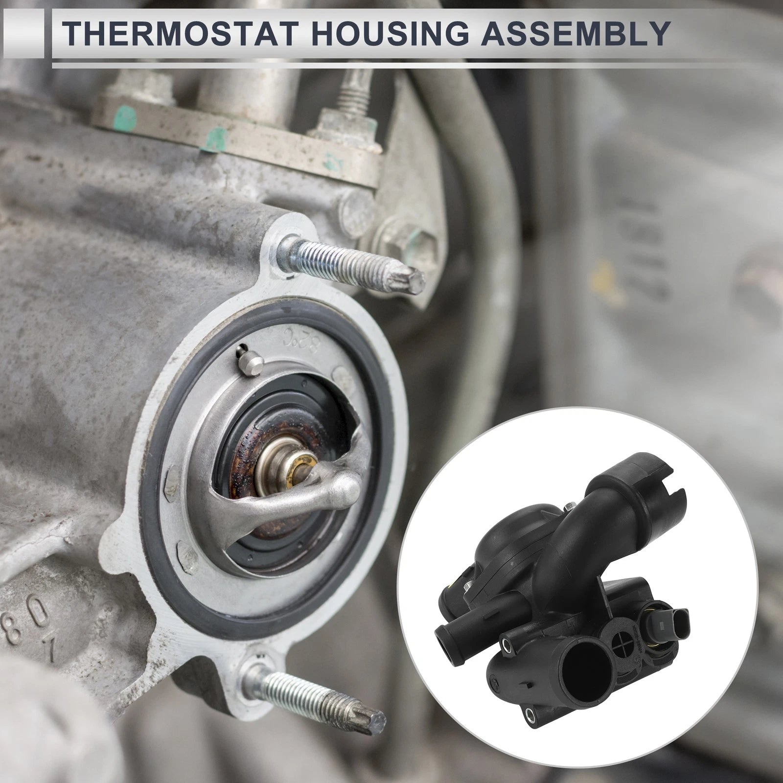 Engine Coolant Thermostat Housing Assembly for Volkswagen Touareg (2004–2006)