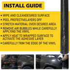 Carbon Fiber Vinyl Wrap Roll for Car Interior (59in x 11.8in)