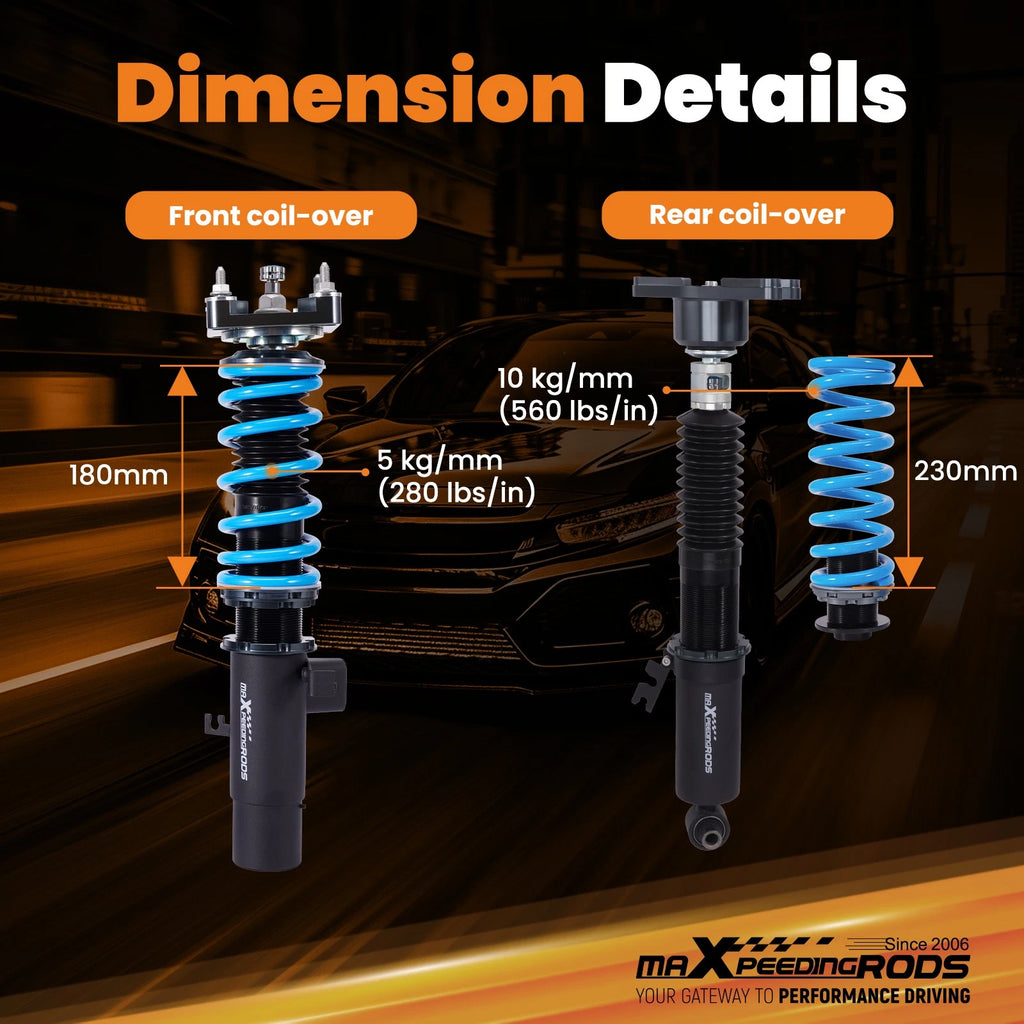 Coilovers for Toyota MKV GR Supra A90 (2020–2023) - 24 Level Suspension