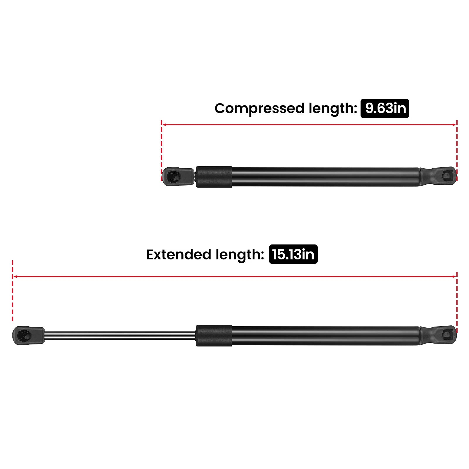 2 Gas Lift Supports for Hyundai Sonata (2011-2014)