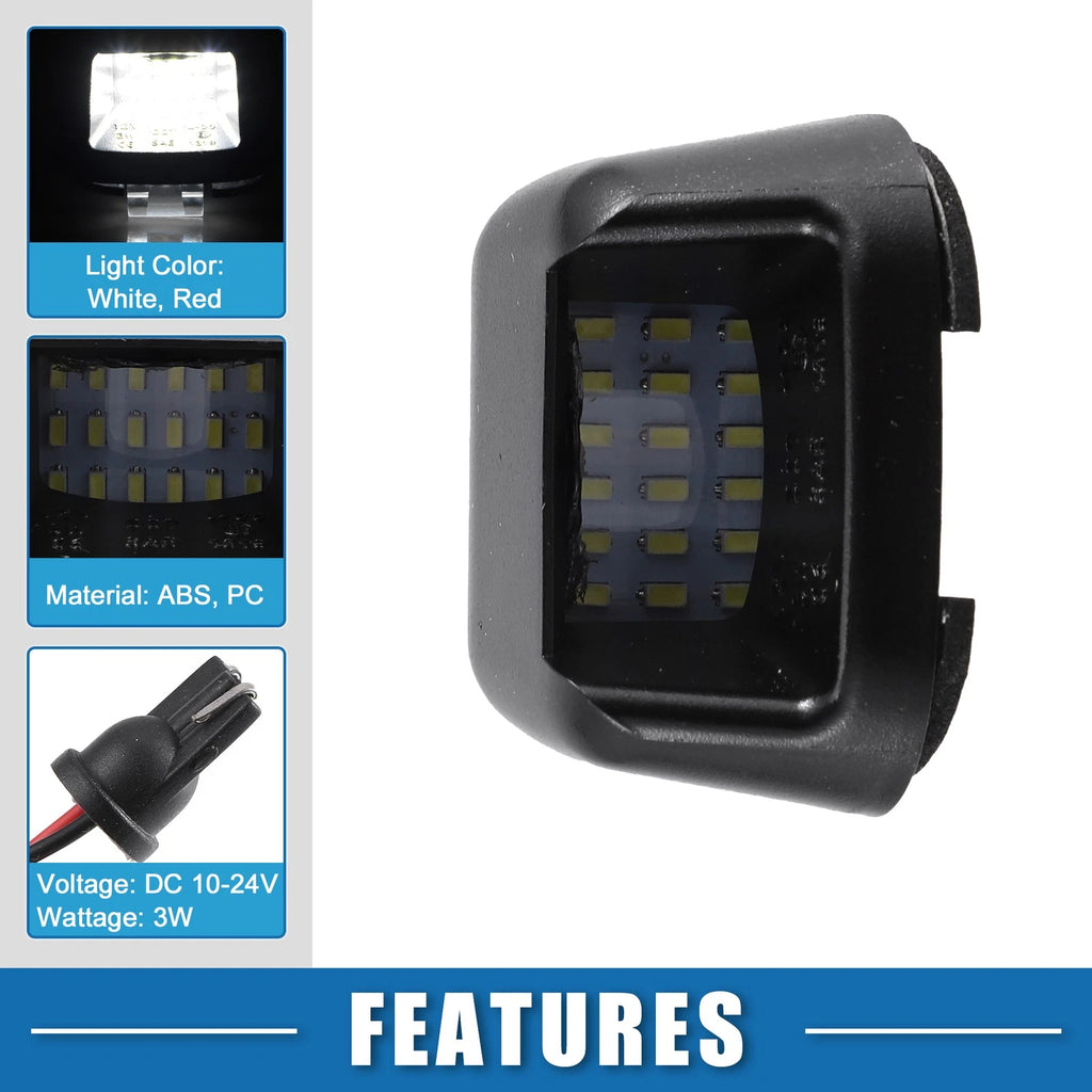 2X White LED License Plate Light 26510-ZP50A 3528SMD for Nissan Frontier (2005–2019)