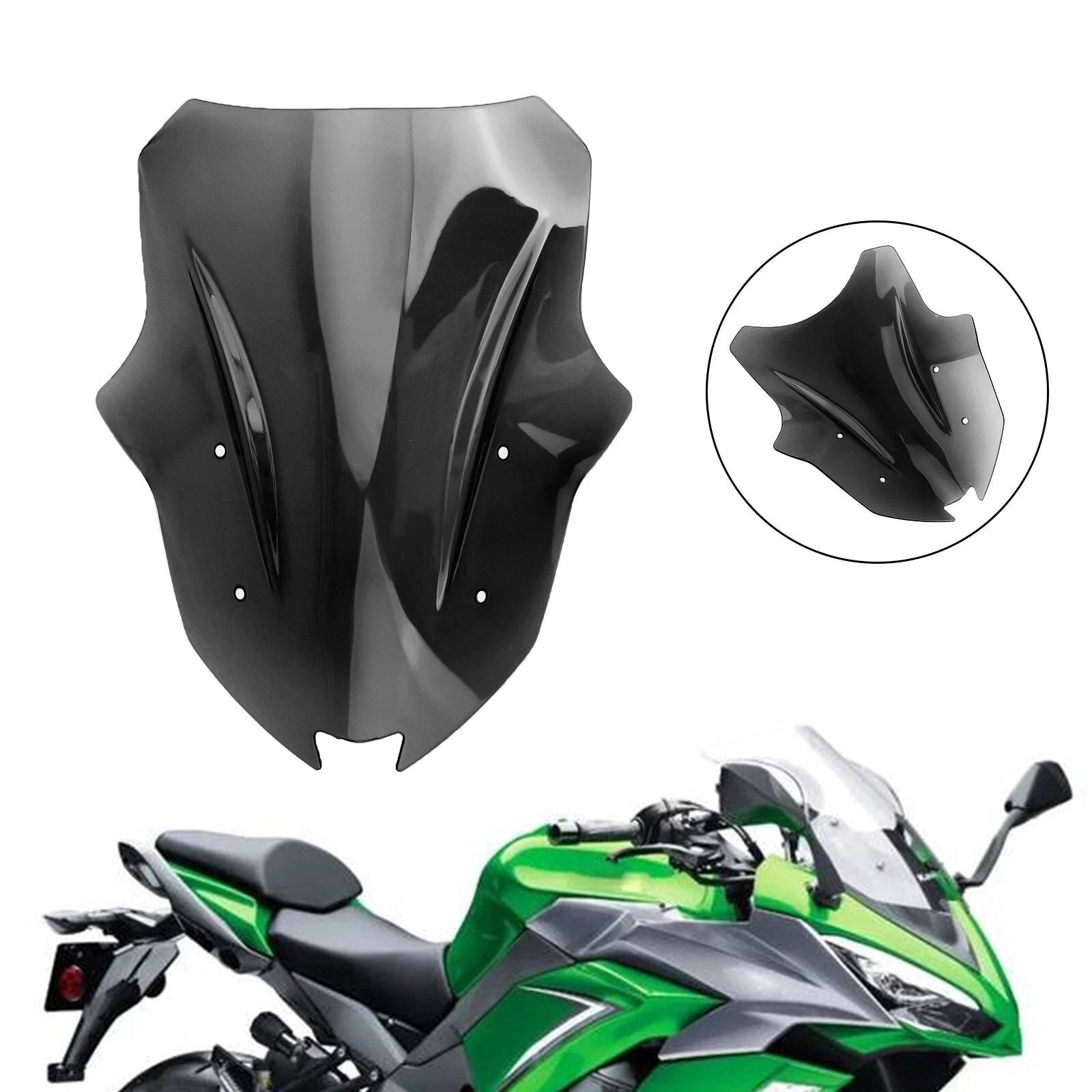 Windscreen for Kawasaki Ninja 1000 Z1000SX (2017–2019) Black