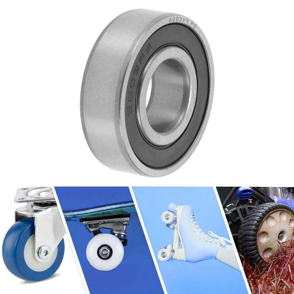 6203VV Deep Groove Ball Bearing for Scooter Skateboard Wheel (P0)