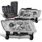 Chrome/Clear Signal Projector Headlights for Grand Cherokee (2014–2016)