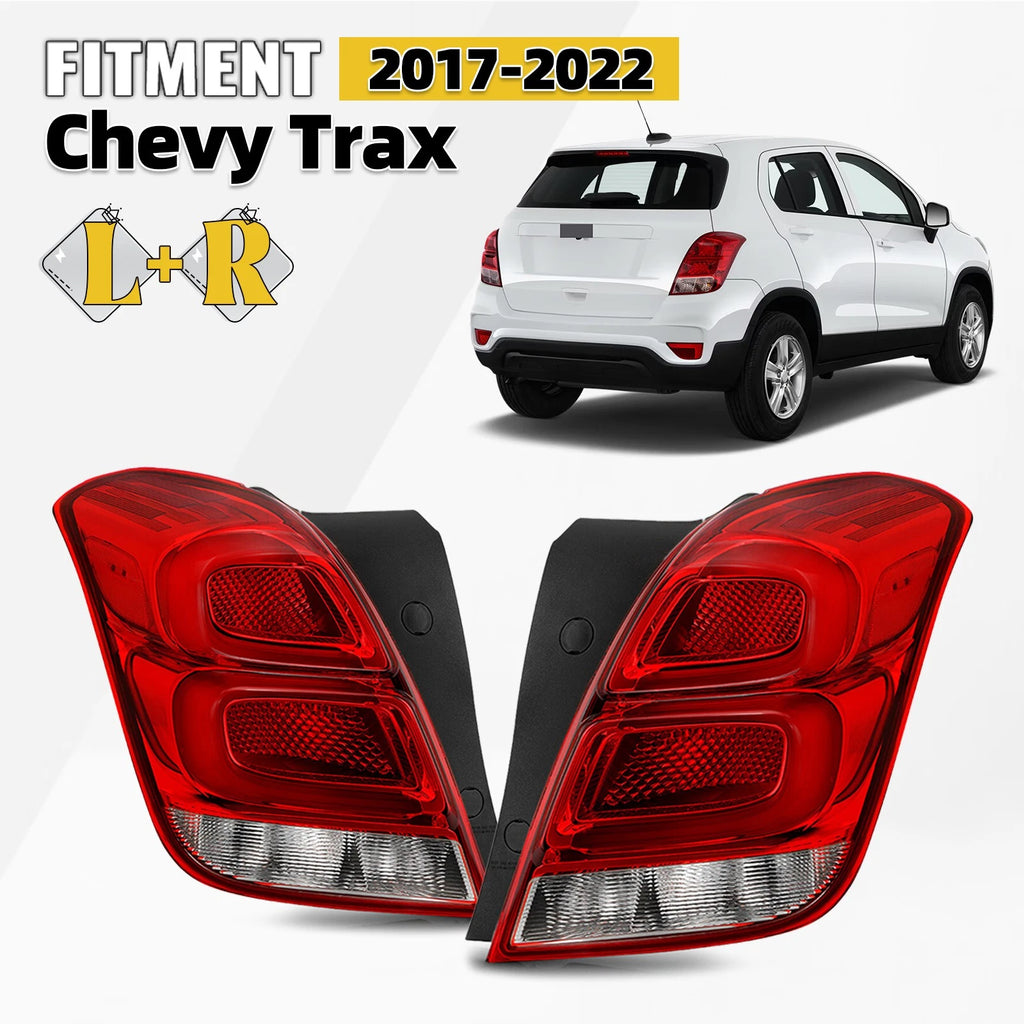Pair LED Tail Lights for Chevy Trax (2017–2022) W/Bulb Right+Left