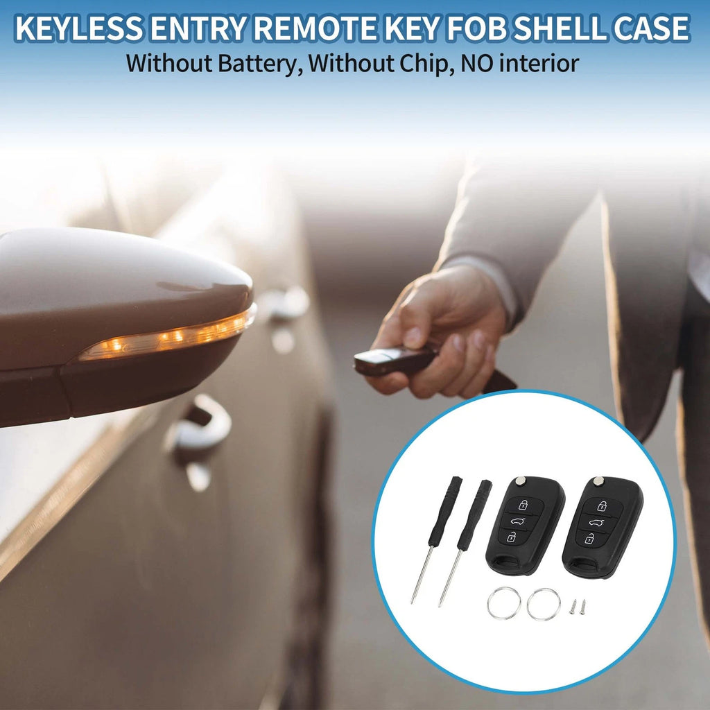 3 Buttons Keyless Entry Remote Key Shell Case for Hyundai i20 i30 i35 iX20 iX35 (2010–2020)