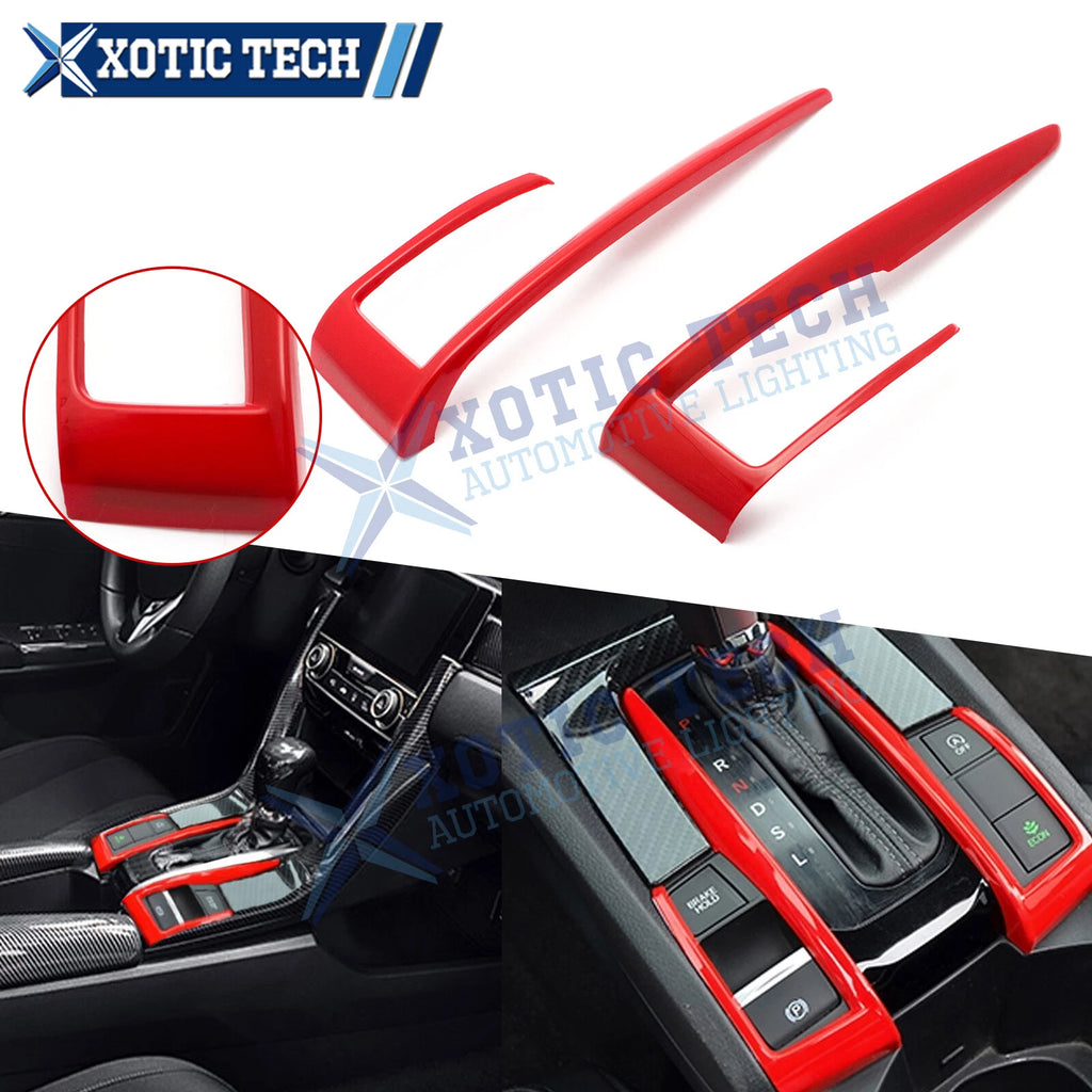 Center Console Gear Shift Panel Surround Cover for Honda Civic (2016–2021)