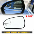 Left Driver Side View Power Mirror Glass for Ford Fusion (2013–2020)