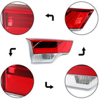 Left Halogen Red Brake Tail Light for Toyota Highlander (2017–2019)
