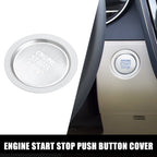 Set of 1 Start Button Cover for Toyota Corolla Cross (2022–2023) Silver Tone