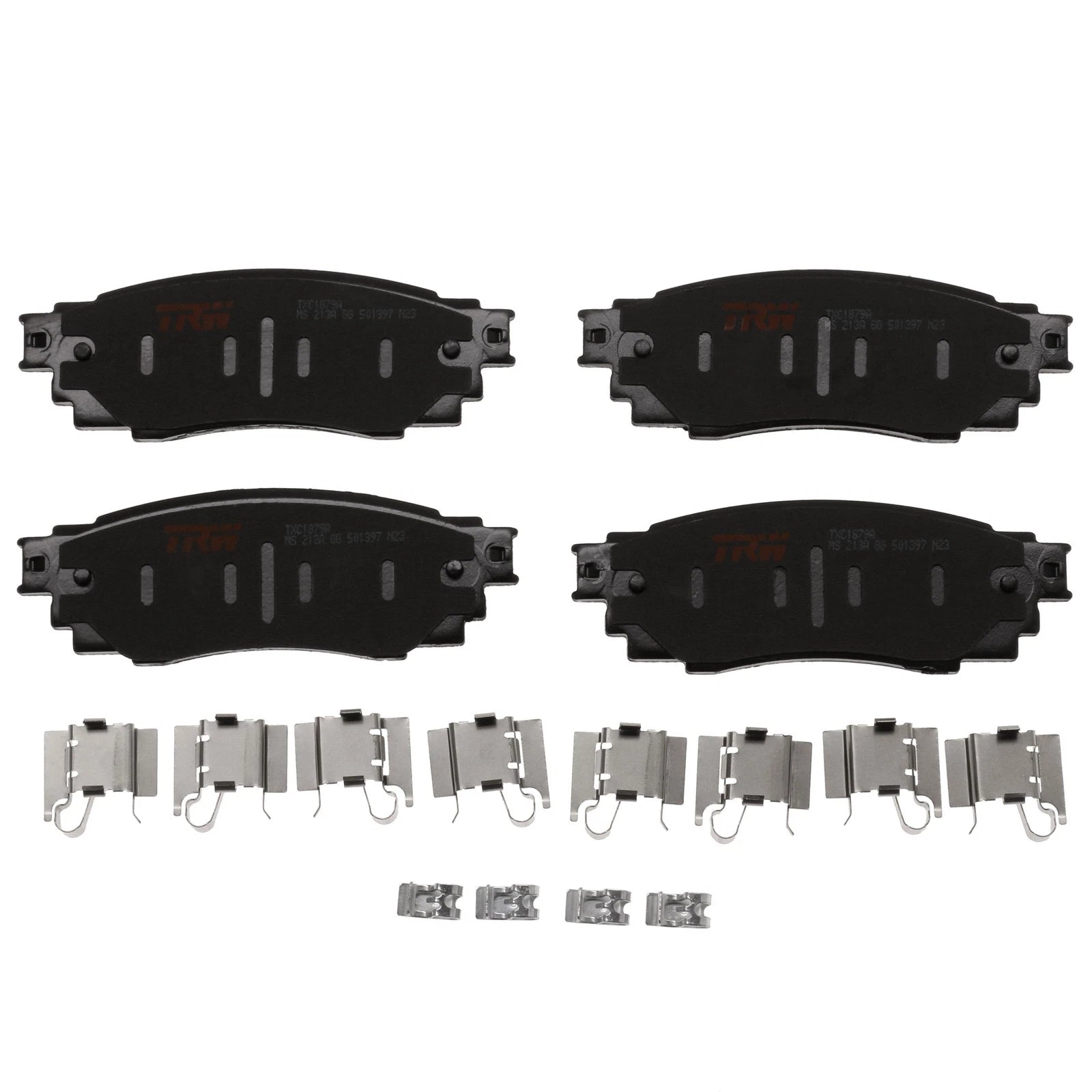 Set of 4 Disc Brake Pads for Toyota Camry (2018–2025)