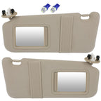 Sun Visor Pair for Toyota Camry (2006–2011) - Beige with Mirror Light