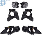 Set of 2 Fog Lights for Ford Fusion (2013–2016) Clear Driver + Passenger Side
