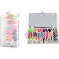 56pcs Set Soft Baits for Trout Pike Bass (Fishing Lure Kit)