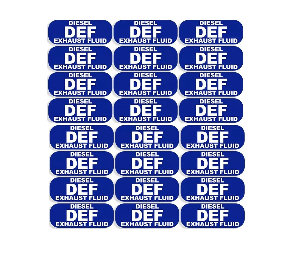 24Pcs DEF Diesel Exhaust Fluid Stickers for Cars Trucks