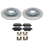 DuraGo Rear Rotors & Bosch QuietCast Ceramic Disc Brake Pad Kit for Soul EV Sonata (2015–2022)