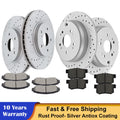 Disc Brake Rotors & Ceramic Brake Pads Kit for Honda CR-V (2010–2012)