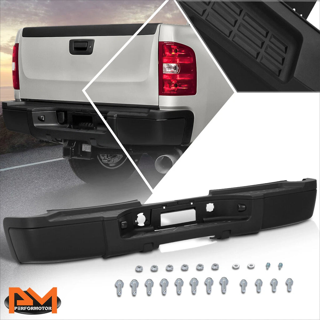 Rear Step Bumper + License Lights for Silverado Sierra 2500/3500HD (2011–2014)