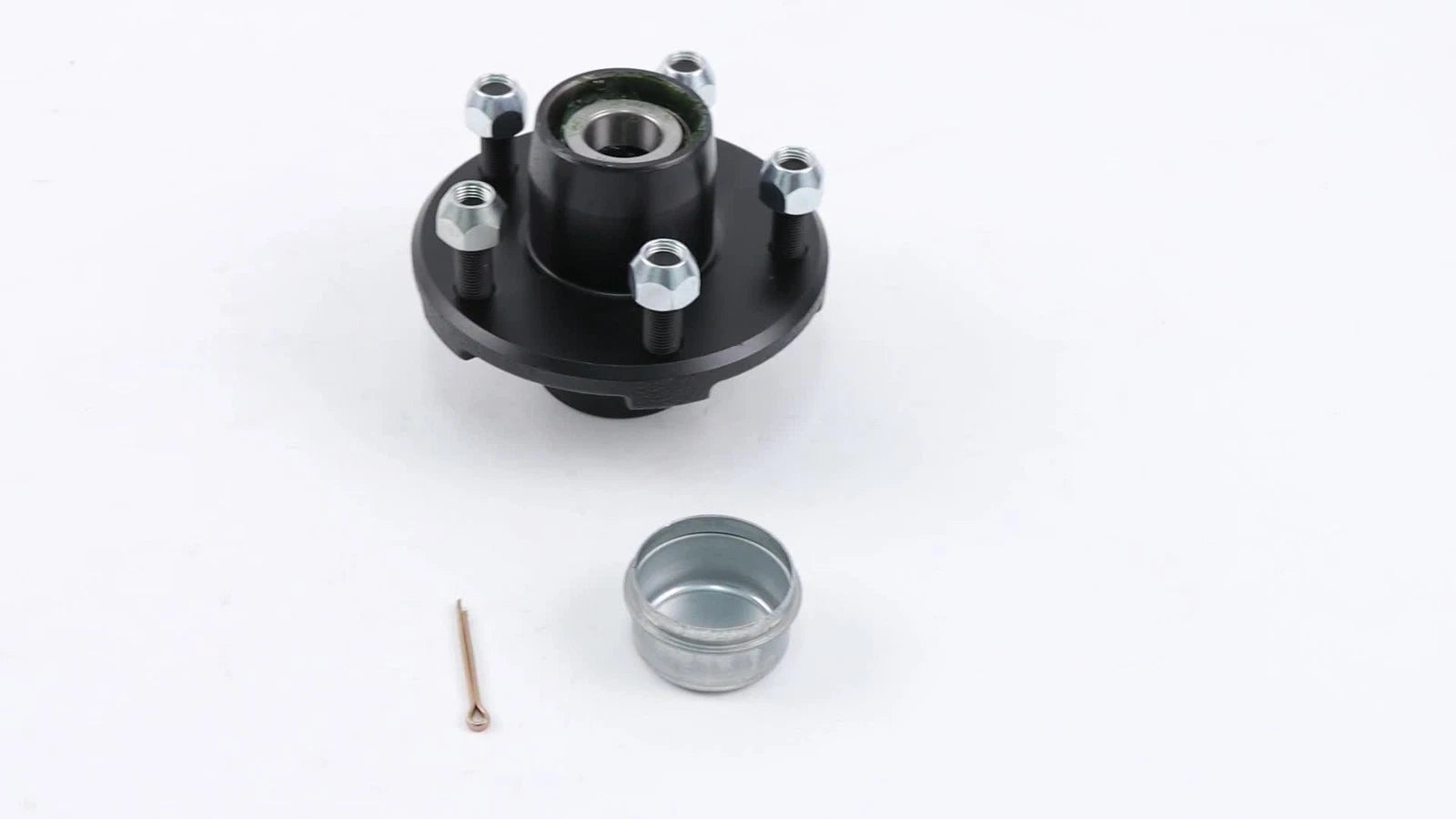 Trailer Hub Kit with 1 Inch I.D. Bearings for 5 Bolt Trailers (Year Range)