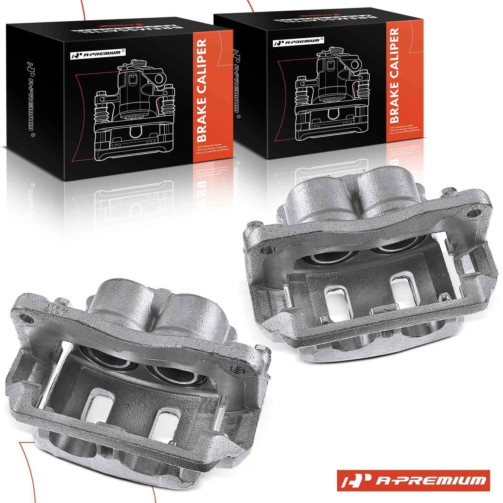 Pair Front Disc Brake Calipers for Subaru Outback Forester 