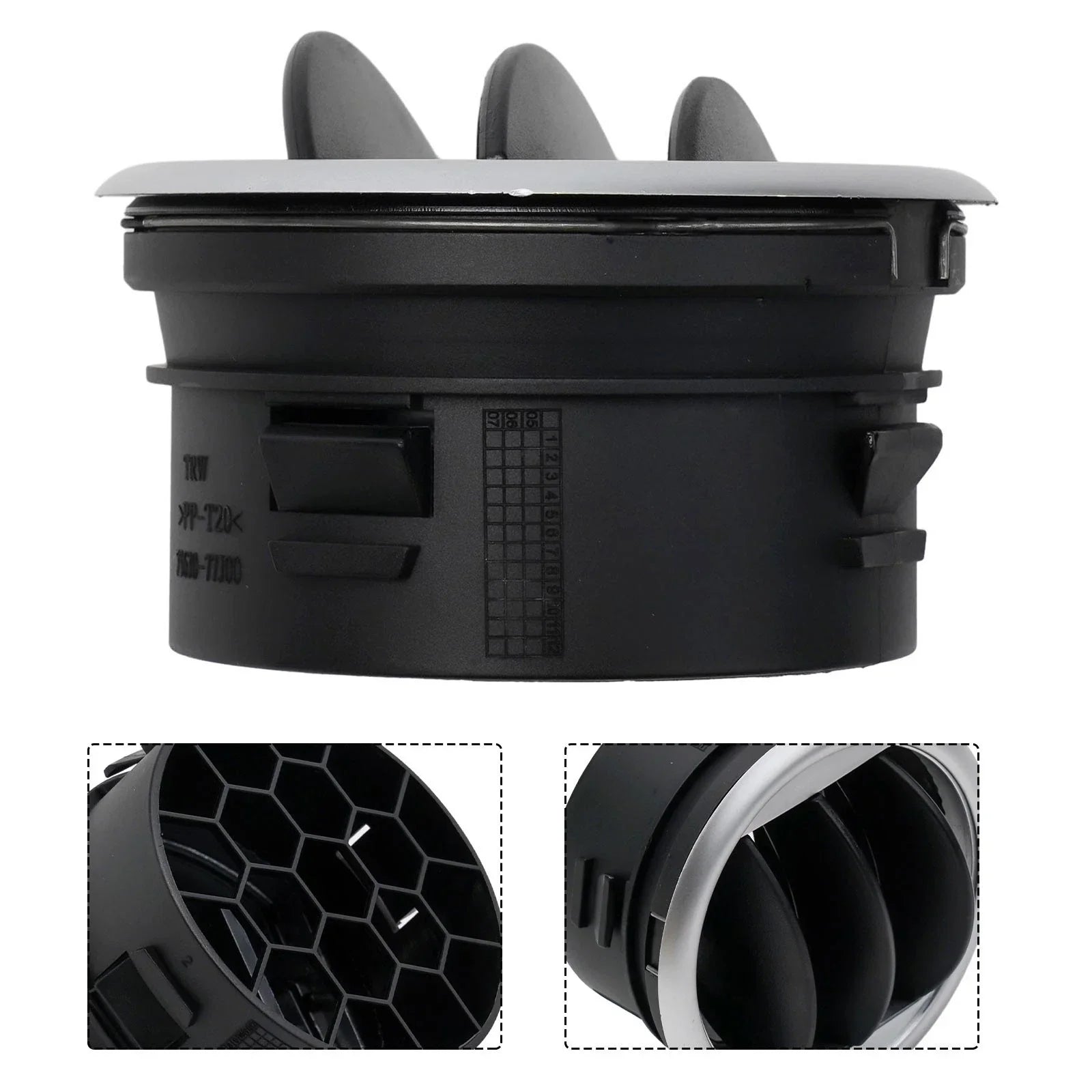 Black Plastic Air Vent Replacement for Lifan 320 Air Conditioning Outlet