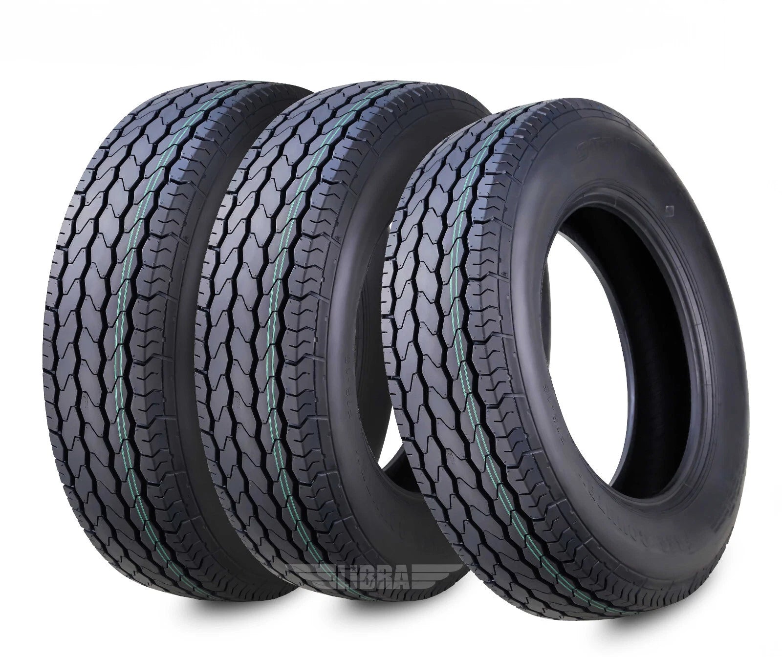 Set of 3 Trailer Tires ST205/75D15 F78-15 6PR Bias Free Country 15"