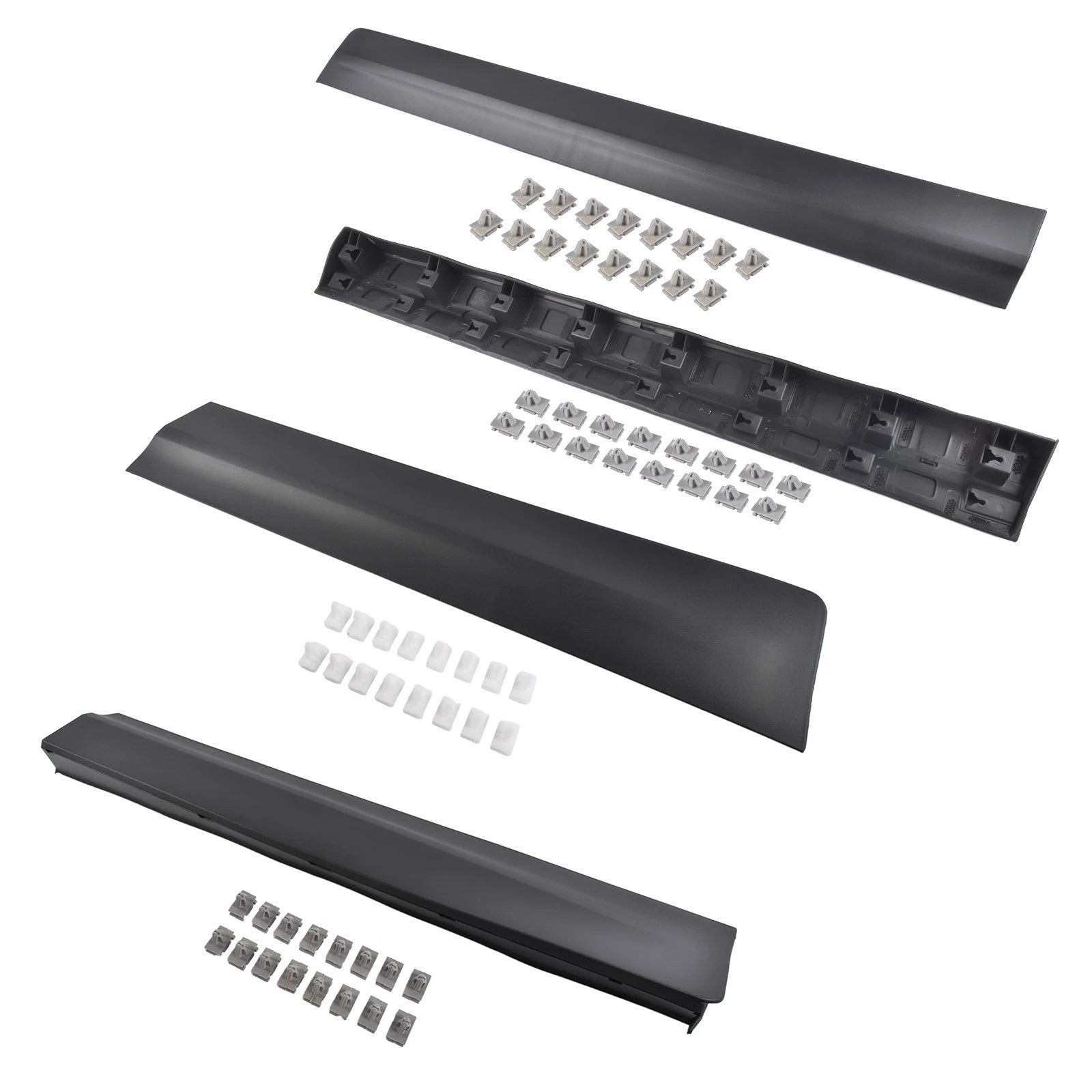 Set of 4 Lower Door Trim Molding for Cadillac XT5 (2017–2025) Black