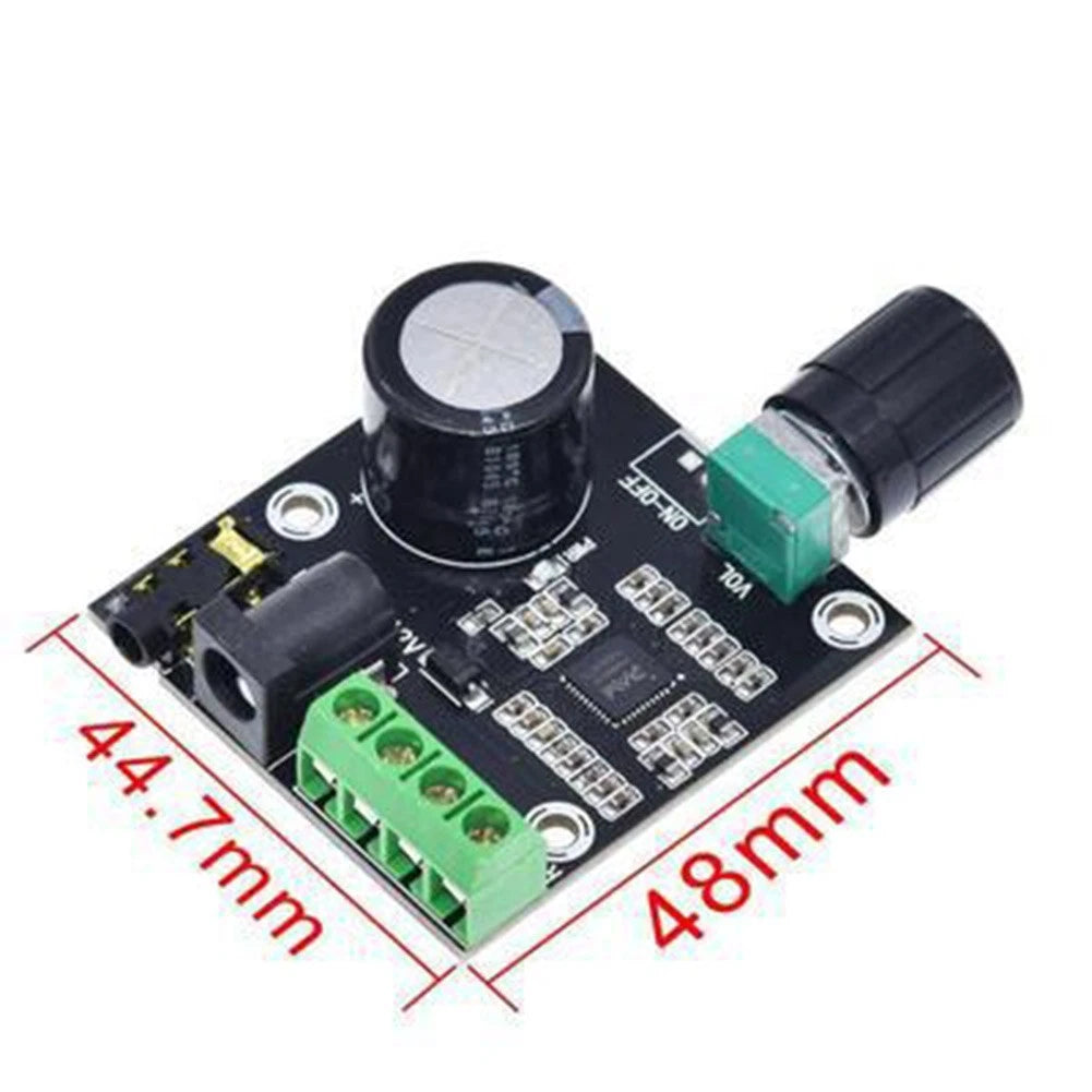 Compact Dual Channel PA System with PAM8610 Class D Amp for 12V Vehicles