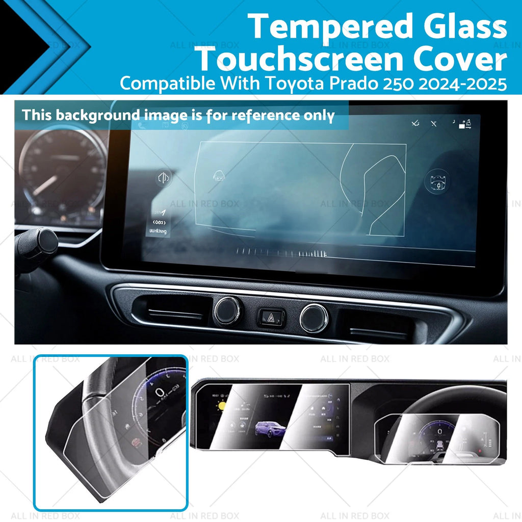 Dashboard Screen Protector for Toyota Prado 250 (2024–2025) Glass Cover